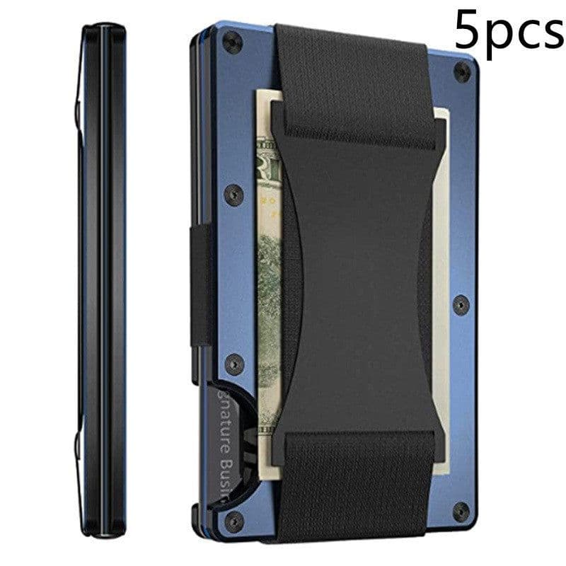 image-New Metal Card Bag Carbon Fiber Wallet Wallet RFID Anti-theft Swiping Blocking Technology
