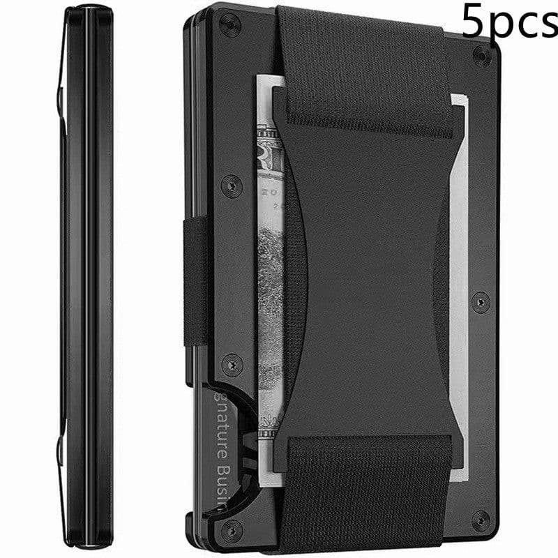 image-New Metal Card Bag Carbon Fiber Wallet Wallet RFID Anti-theft Swiping Blocking Technology
