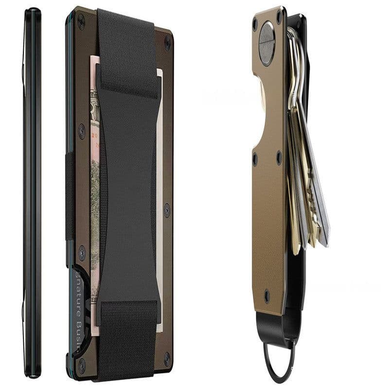 image-New Metal Card Bag Carbon Fiber Wallet Wallet RFID Anti-theft Swiping Blocking Technology