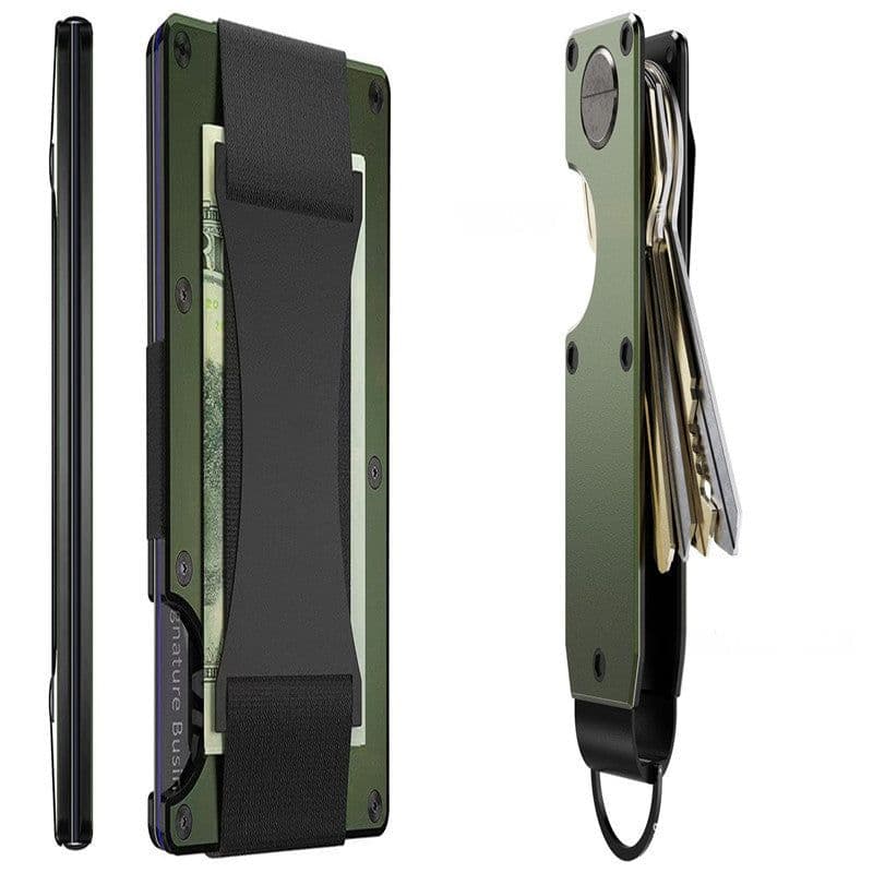 image-New Metal Card Bag Carbon Fiber Wallet Wallet RFID Anti-theft Swiping Blocking Technology