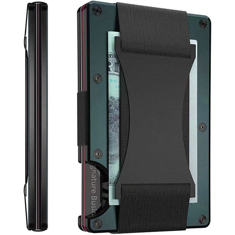 image-New Metal Card Bag Carbon Fiber Wallet Wallet RFID Anti-theft Swiping Blocking Technology