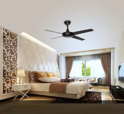 image-Black American Retro Commercial Engineering Ceiling Fan Mute Fan