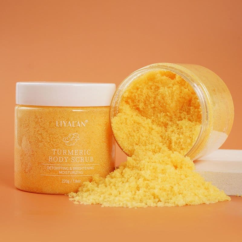 image-Turmeric Facial Scrub 220g Softening Cutin Reduces Dull And Tender Skin Body Care Facial Scrub
