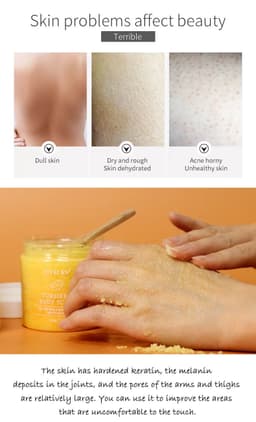 image-Turmeric Facial Scrub 220g Softening Cutin Reduces Dull And Tender Skin Body Care Facial Scrub