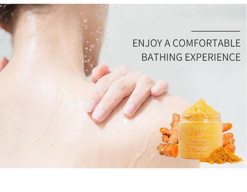 image-Turmeric Facial Scrub 220g Softening Cutin Reduces Dull And Tender Skin Body Care Facial Scrub