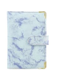 image-Spot Cross-border A6 Loose-leaf Binder Journal Book Marbling Notebook Leather PU6 Hole Loose Spiral Notebook Cash Budget