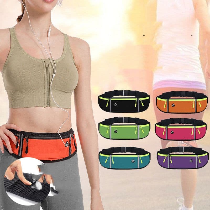 image-Cell Phone Exercise Belt Bag Outdoor Sports Mobile Phone Bag Waterproof Multifunctional