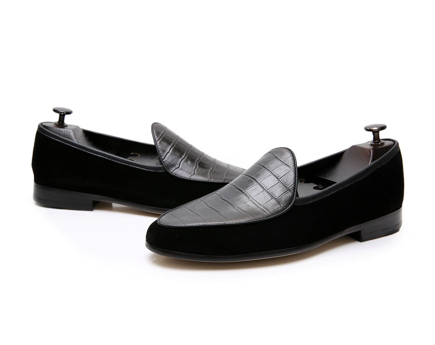 image-Loafers Men's Slip-on Genuine Leather Business Casual Leather Shoes