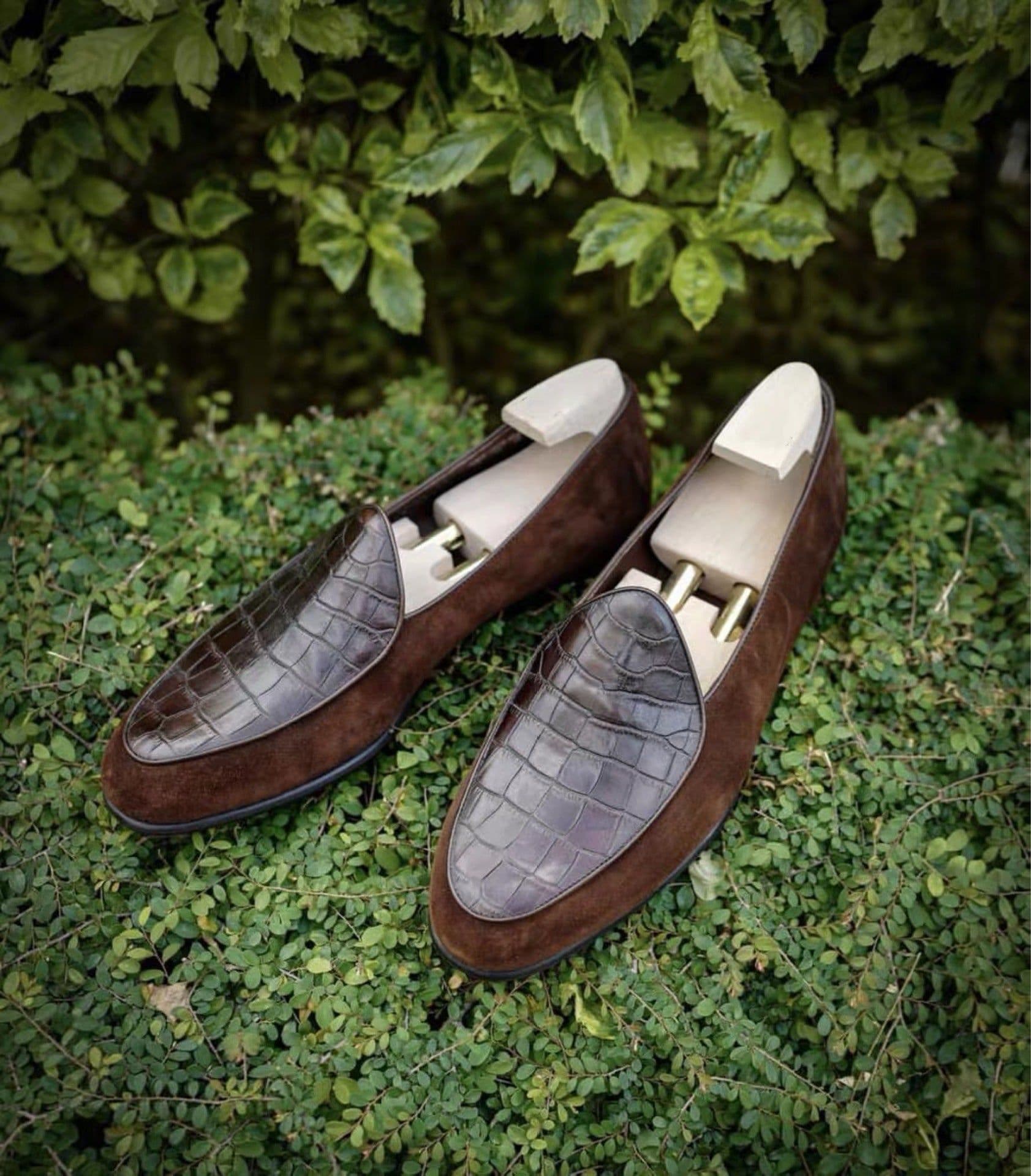 image-Loafers Men's Slip-on Genuine Leather Business Casual Leather Shoes