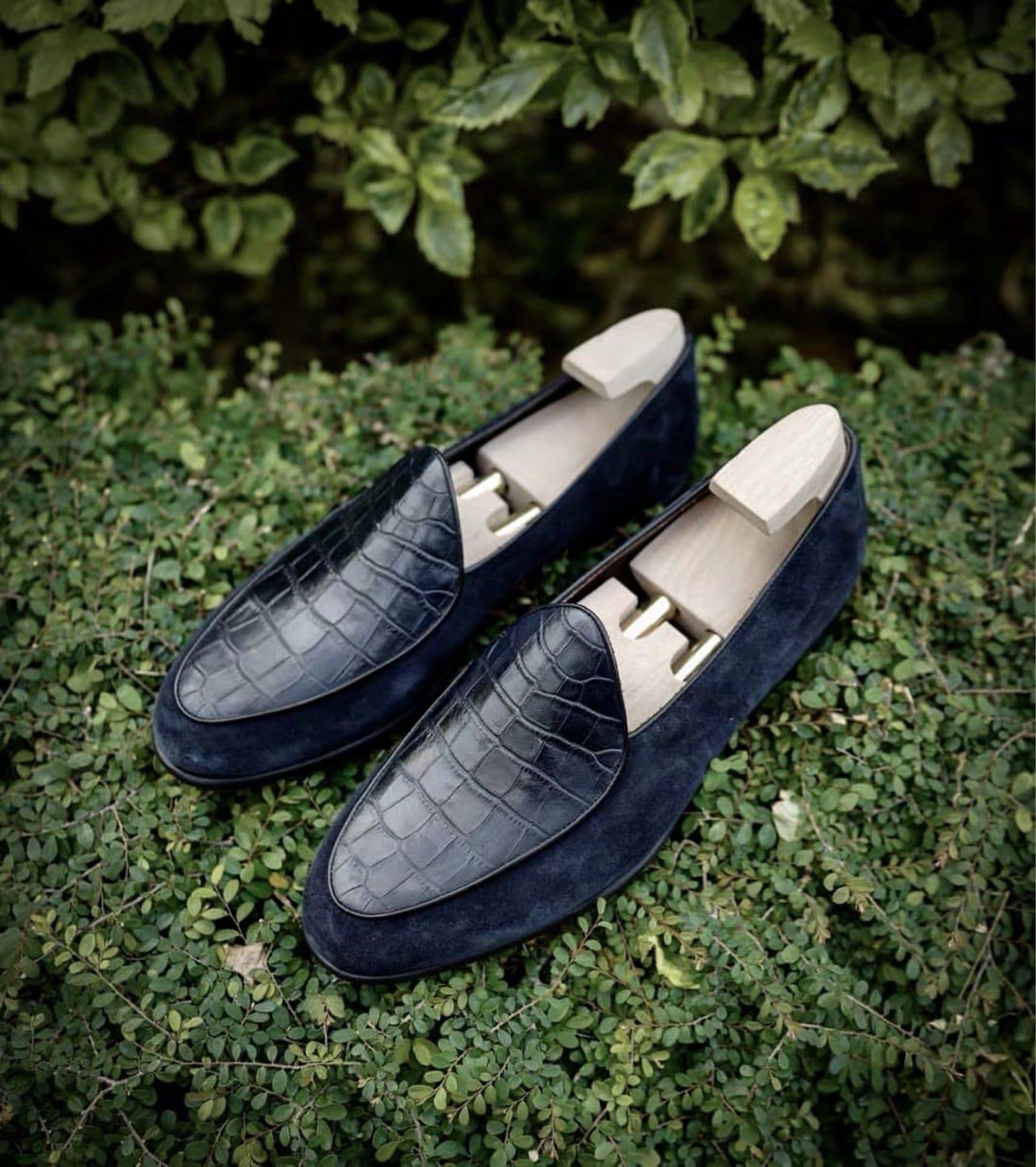 image-Loafers Men's Slip-on Genuine Leather Business Casual Leather Shoes