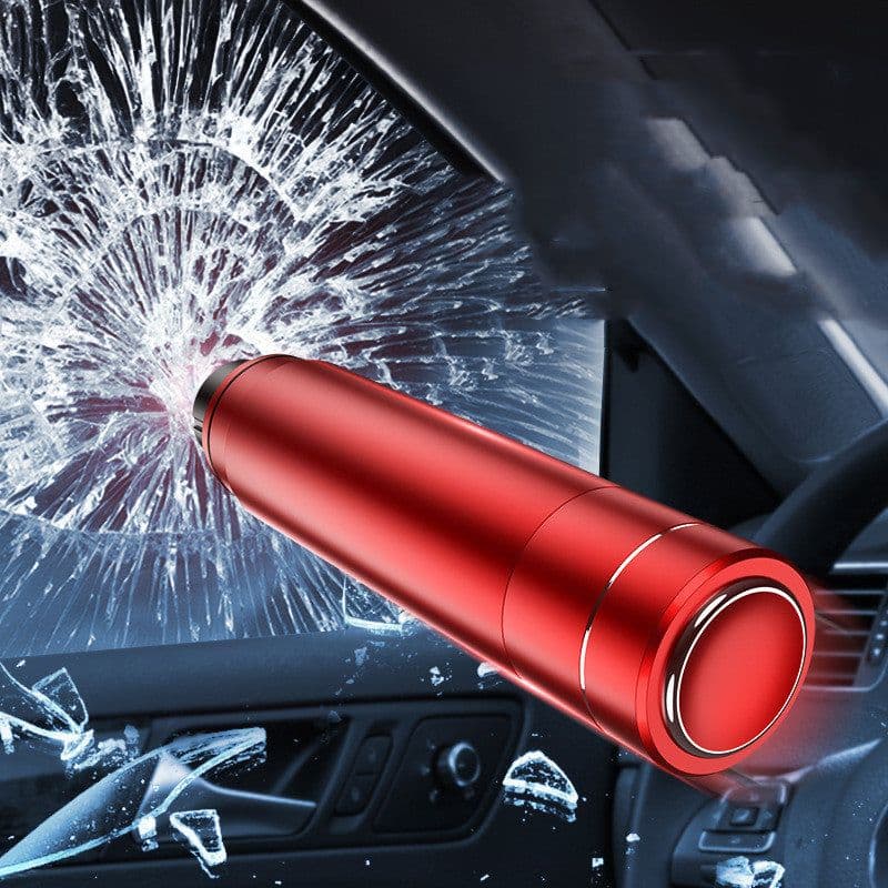 image-Tungsten Steel Head Car Window Breaking Machine Portable Emergency Alloy Tool Cutter Escape Safety Hammer