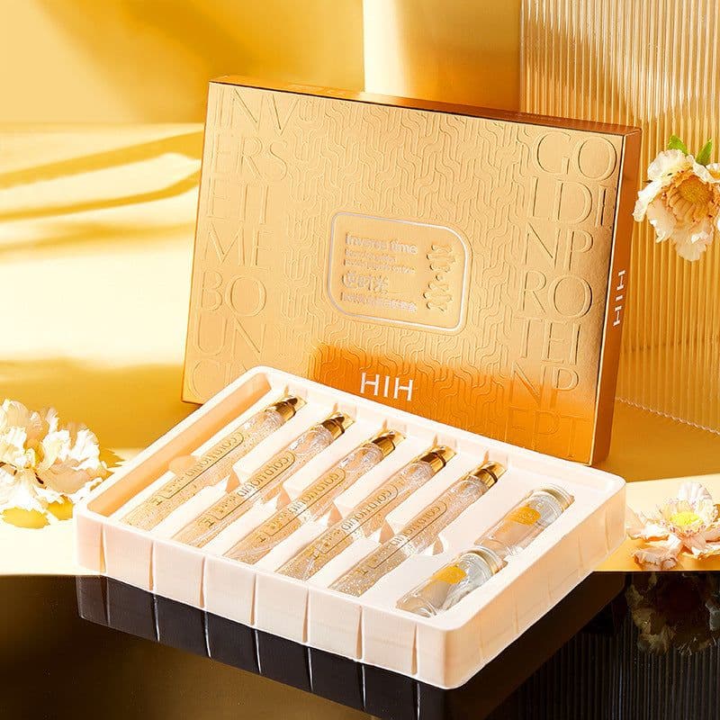 image-Gold Protein Peptide Kit Beauty Salon Skin Care Product Set Gold Thread Carving Liquid