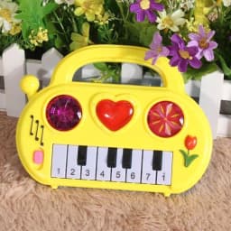 image-Cartoon Heart-shaped Electronic Keyboard Early Education Educational Toys