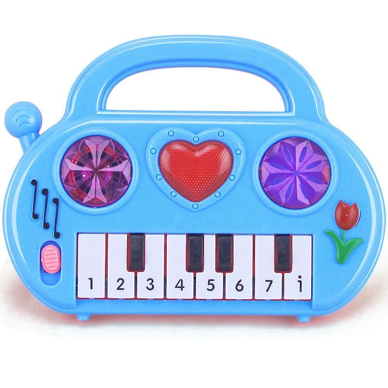 image-Cartoon Heart-shaped Electronic Keyboard Early Education Educational Toys