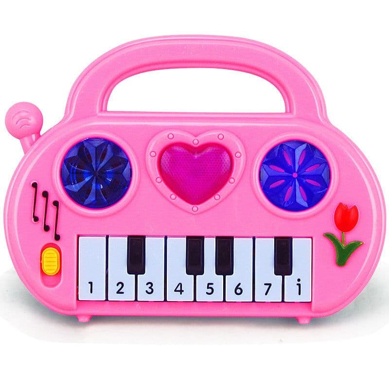 image-Cartoon Heart-shaped Electronic Keyboard Early Education Educational Toys