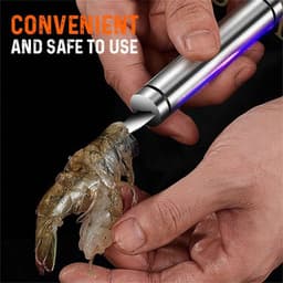 image-Multifunctional Stainless Steel Shrimp Remover Shrimp Line Fish Maw Knife Fish Cutter Scissories Fish Scale Remover Kitchen Gadget Accessories Tools Creative Kitchen Tools