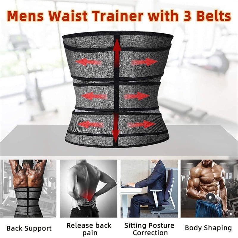 image-Shapewear Men's Sports Fitness Waist Belt Corset Slimming Belt