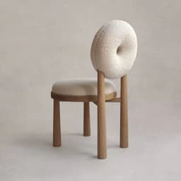 image-Berber Fleece Chair Home Dining Room Dining Chair Nordic Designer Chair Armchair Desk Chair Make-up Chair Cosmetic Chair