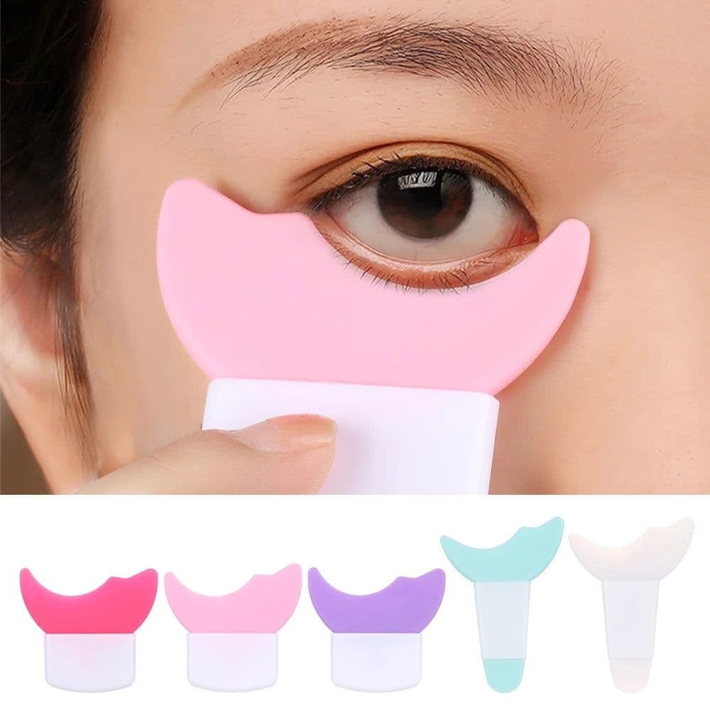 image-Multifunctional Eye Makeup Silicone Auxiliary Baffle Artifact Eyeliner Eyeshadow Apply Eyelash Lower Face Eyelash Anti-spill Glue