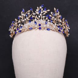 image-Vintage Rhinestone Headdress Crown Alloy Hair Accessories Stage Party Accessories