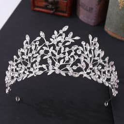 image-Vintage Rhinestone Headdress Crown Alloy Hair Accessories Stage Party Accessories