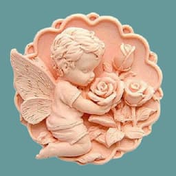 image-Soap Mouldhandmade Soap Moldsilicone Moldperfumed Soap Mouldsilicone Soap MoldROSEANGEL Silicone Mold