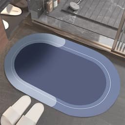 image-Modern Simple Soft Diatom Ooze Floor Mat Bathroom Absorbent Easy-to-dry Foot Mat Bathroom Stain-resistant Non-slip Mat