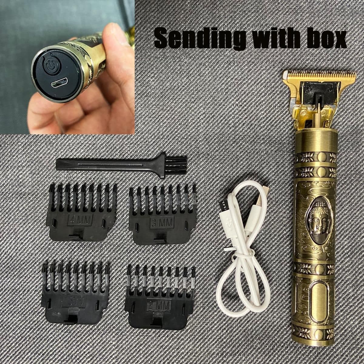 image-Hair Clipper Professional Electric Hair Trimmer Barber Shave