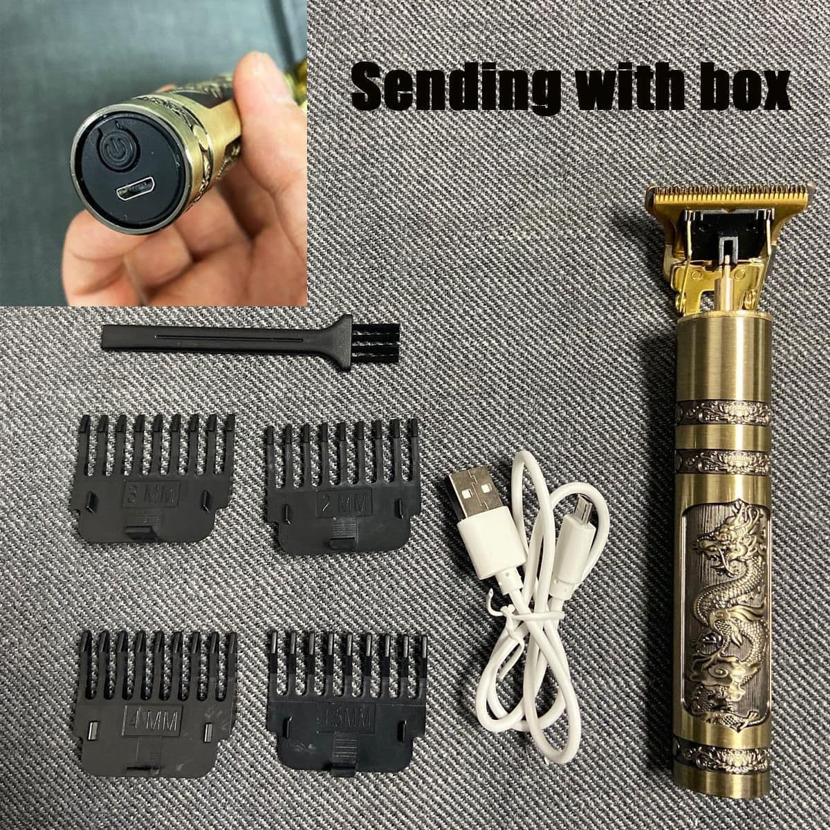 image-Hair Clipper Professional Electric Hair Trimmer Barber Shave
