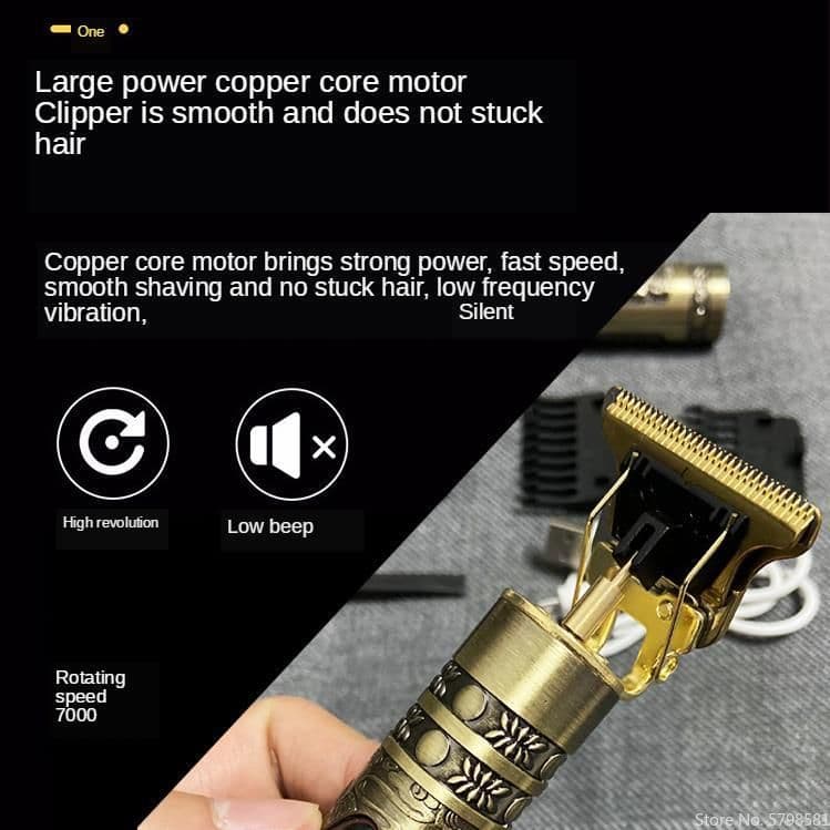image-Hair Clipper Professional Electric Hair Trimmer Barber Shave
