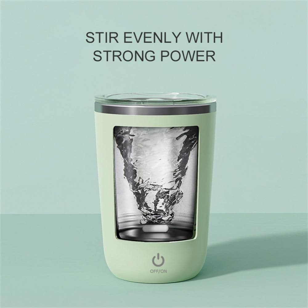 image-350ml Automatic Self Stirring Mug Coffee Milk Juice Mixing Cup Electric Stainless Steel Lazy Rotating Mug Magnetic Stirring Cup Kitchen Gadgets