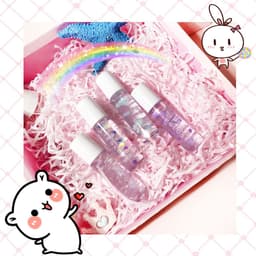 image-Beads Transparent Pearlescent White Base Lip Gloss Transparent Lip Gloss Nourishing Moisturizing Lip Gloss