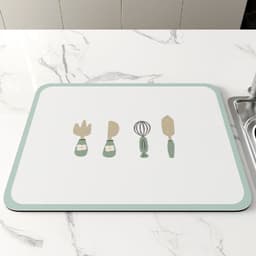 image-Kitchen Draining Mat Heat Proof Mat Teacup Mat