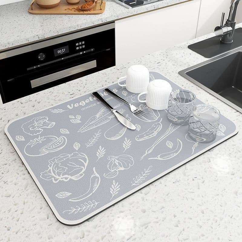 image-Kitchen Draining Mat Heat Proof Mat Teacup Mat