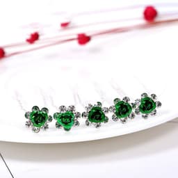 image-Alloy Rhinestone Tuck Comb Rose Diamond Hair Comb Stylish Hair Accessories Accessories