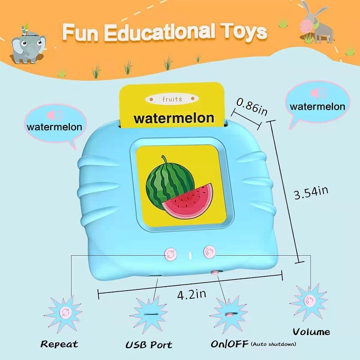 image-Children's Enlightening Early Education Smart Pure English Card