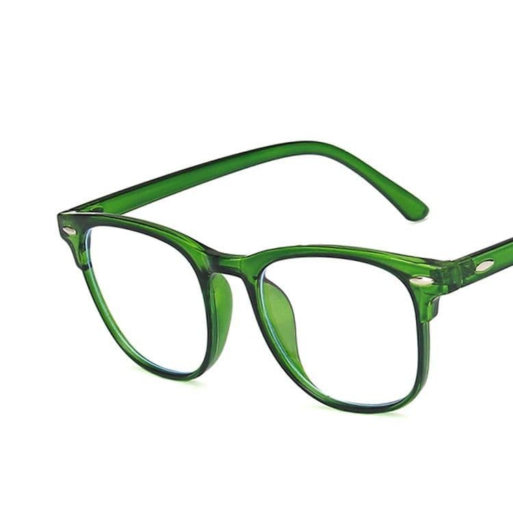 image-Retro Rivet Internet-famous Color Thin Anti-blue Light Glasses For Men And Women