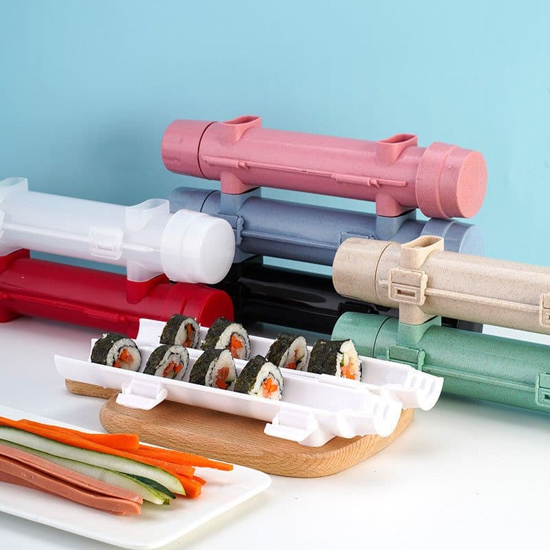 image-Kitchen DIY Sushi Making Machine Sushi Tool Sushi Maker Quick Sushi Bazooka Japanese Rolled Rice Meat Mold Bento Accessories
