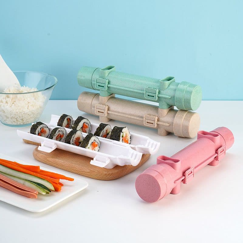 image-Kitchen DIY Sushi Making Machine Sushi Tool Sushi Maker Quick Sushi Bazooka Japanese Rolled Rice Meat Mold Bento Accessories