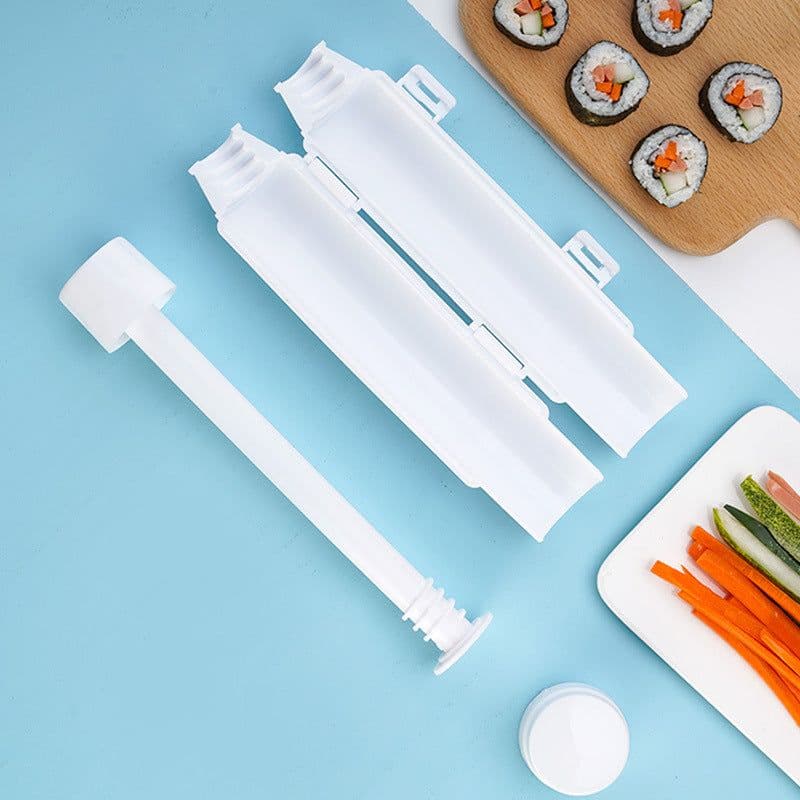 image-Kitchen DIY Sushi Making Machine Sushi Tool Sushi Maker Quick Sushi Bazooka Japanese Rolled Rice Meat Mold Bento Accessories