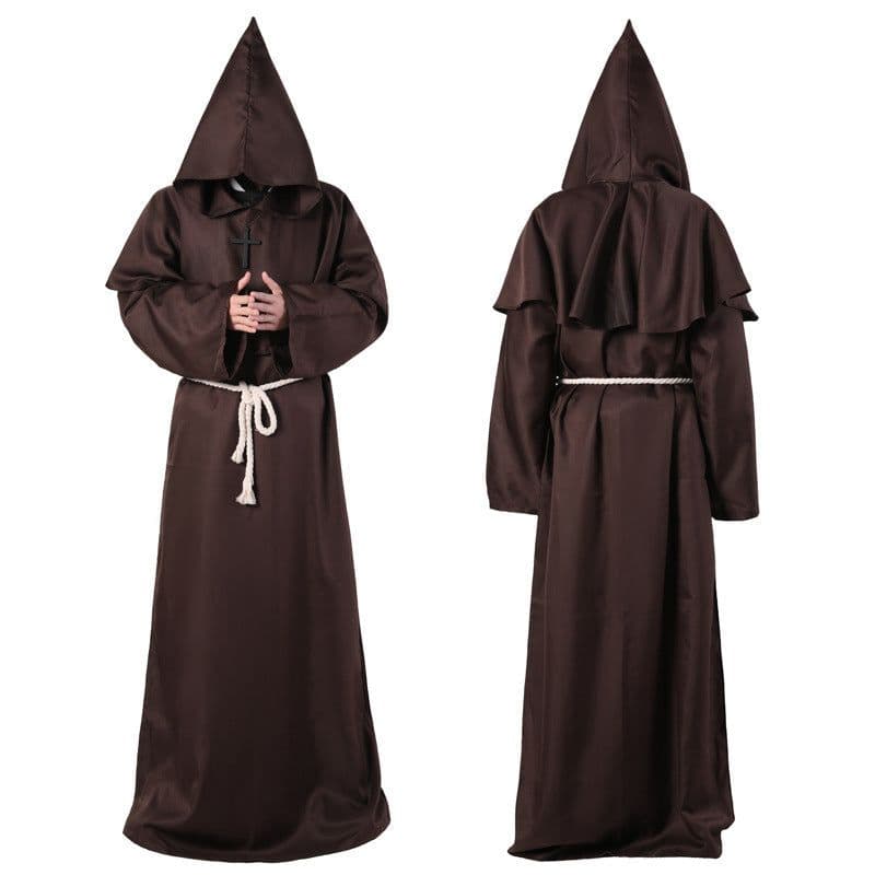 image-Halloween Costume Medieval Friar Wizard Costume