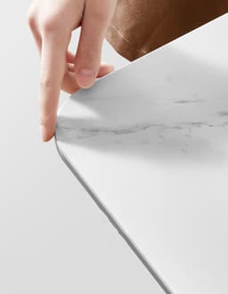 image-Italian Minimalist Stone Plate Dining Table Modern Simple Home Small Apartment Affordable Luxury Style Rectangular Stone Plate Dining Table