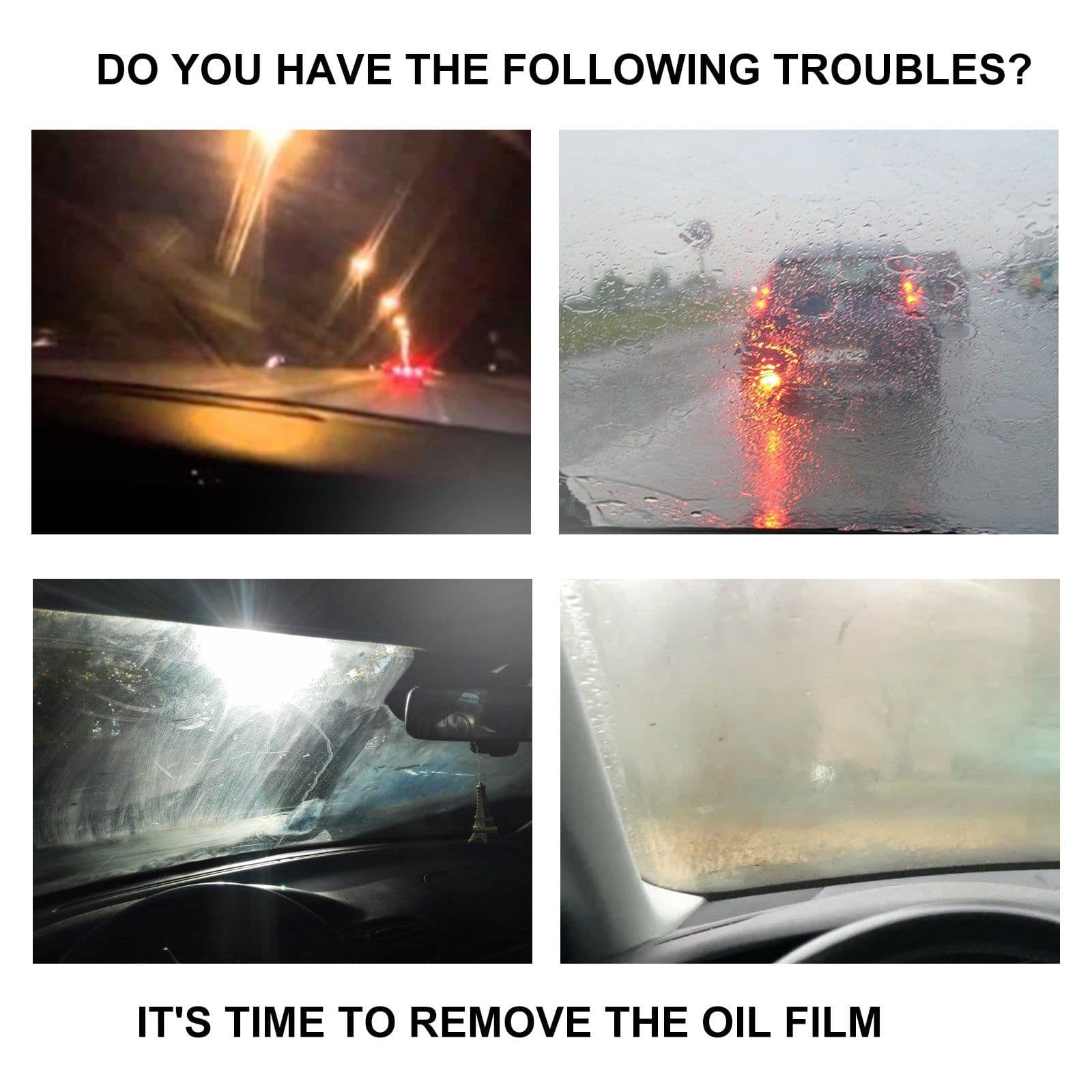 image-Car Windshield Glass Decontamination Rainproof Oil Film Remover