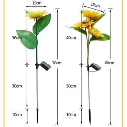 image-Outdoor Garden Decoration Solar Sunflower Lawn Lamp