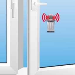 image-Hotel Door Stopper With Flashing Burglar Alarm