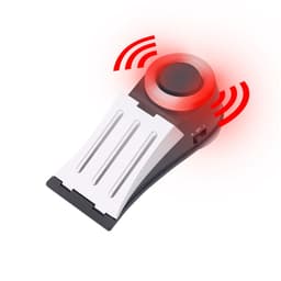 image-Hotel Door Stopper With Flashing Burglar Alarm