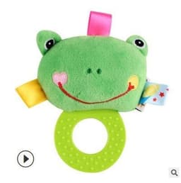 image-Cartoon Animal Teether Handbell Baby Grabbing Molar Doll 0-1 Years Old Baby Early Education Toys