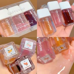 image-Small Square Lip Gloss Transparent Lip Gloss Glass Moisturizing And Nourishing Mirror Lip Lacquer