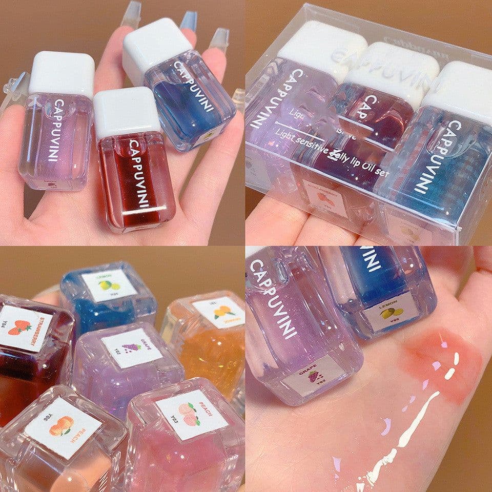 image-Small Square Lip Gloss Transparent Lip Gloss Glass Moisturizing And Nourishing Mirror Lip Lacquer