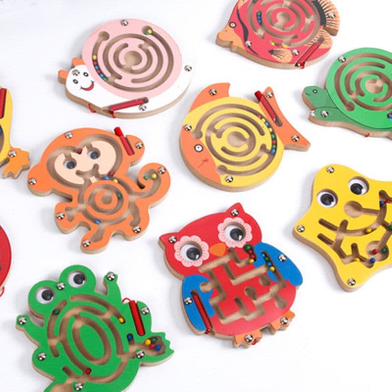 image-Wood Magnetic ThinkFun Amaze Children's Small Maze Early Childhood Educational Toys